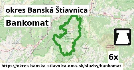 Bankomat, okres Banská Štiavnica