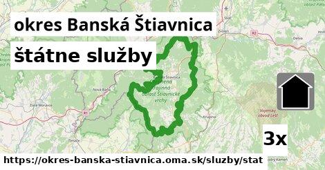 štátne služby, okres Banská Štiavnica