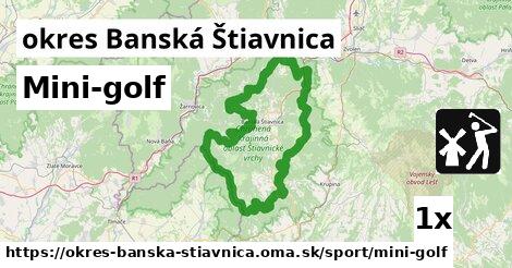 Mini-golf, okres Banská Štiavnica