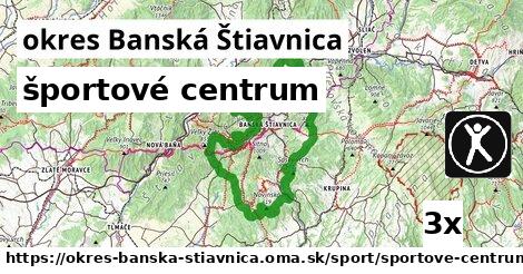 športové centrum, okres Banská Štiavnica