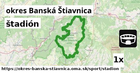 štadión, okres Banská Štiavnica