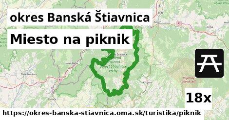 Miesto na piknik, okres Banská Štiavnica