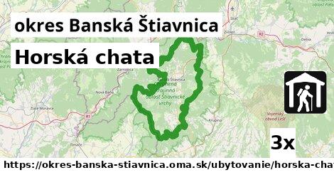 horská chata v okres Banská Štiavnica