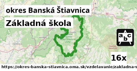 Základná škola, okres Banská Štiavnica