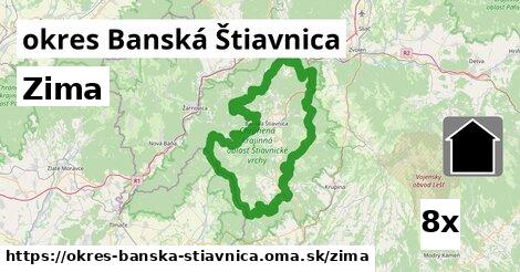 zima v okres Banská Štiavnica