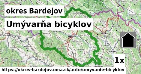 Umývarňa bicyklov, okres Bardejov