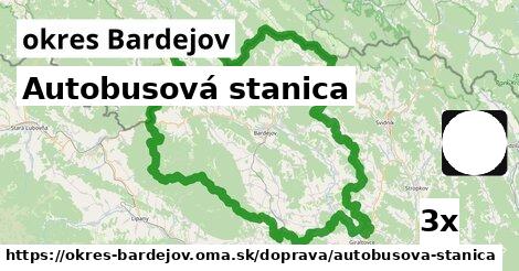 Autobusová stanica, okres Bardejov