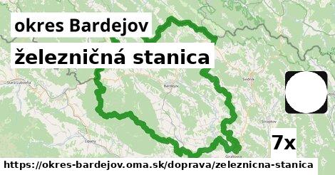 železničná stanica, okres Bardejov