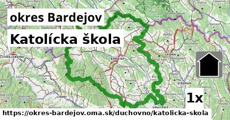 Katolícka škola, okres Bardejov