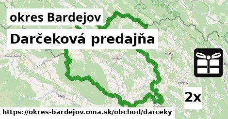 Darčeková predajňa, okres Bardejov