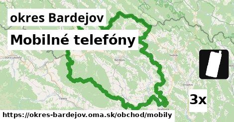 Mobilné telefóny, okres Bardejov