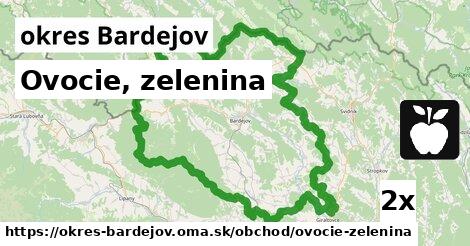 Ovocie, zelenina, okres Bardejov