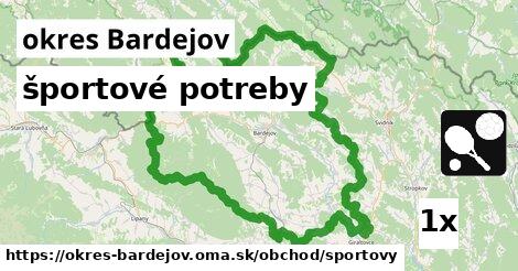 športové potreby, okres Bardejov