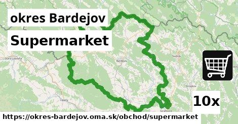 Supermarket, okres Bardejov