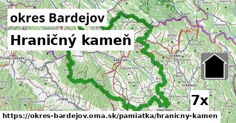 Hraničný kameň, okres Bardejov