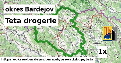 Teta drogerie, okres Bardejov