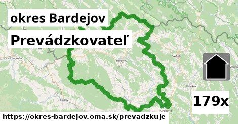 prevádzkovateľ v okres Bardejov