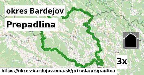 Prepadlina, okres Bardejov