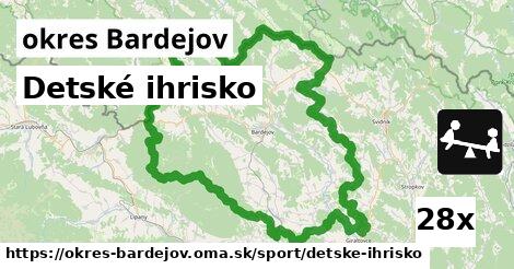 Detské ihrisko, okres Bardejov