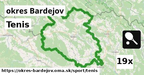 Tenis, okres Bardejov