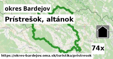 Prístrešok, altánok, okres Bardejov