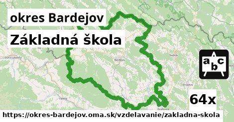 Základná škola, okres Bardejov