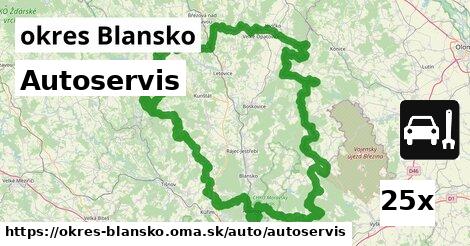 Autoservis, okres Blansko