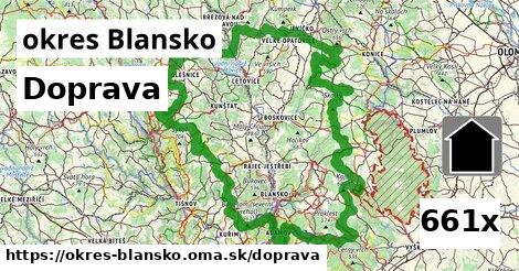 doprava v okres Blansko