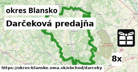 Darčeková predajňa, okres Blansko