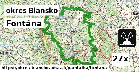 Fontána, okres Blansko