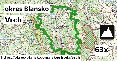 vrch v okres Blansko