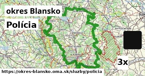 Polícia, okres Blansko