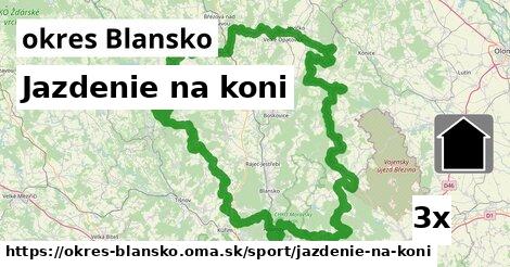 Jazdenie na koni, okres Blansko