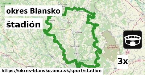 štadión, okres Blansko