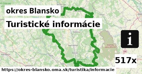 Turistické informácie, okres Blansko