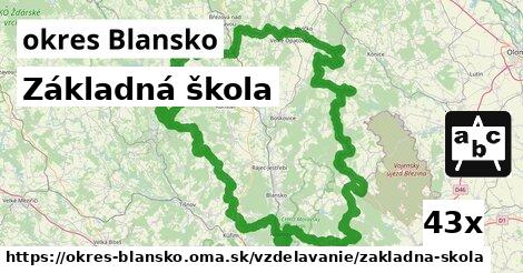 Základná škola, okres Blansko