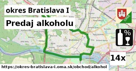 predaj alkoholu v okres Bratislava I