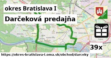 Darčeková predajňa, okres Bratislava I