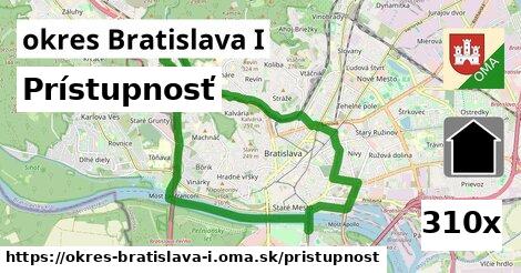 prístupnosť v okres Bratislava I