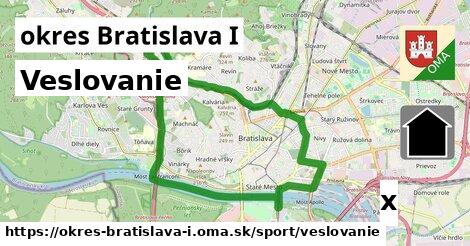 Veslovanie, okres Bratislava I