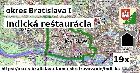 Indická reštaurácia, okres Bratislava I