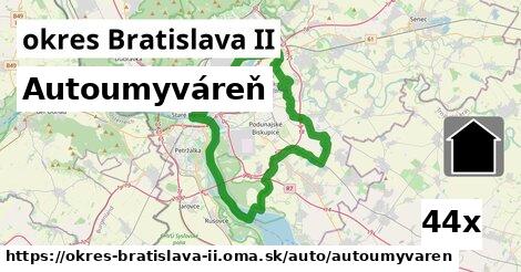 Autoumyváreň, okres Bratislava II