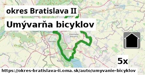 Umývarňa bicyklov, okres Bratislava II