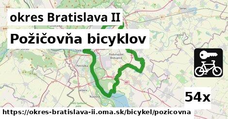 Požičovňa bicyklov, okres Bratislava II