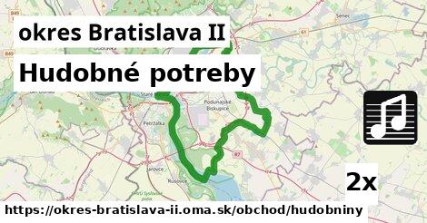 Hudobné potreby, okres Bratislava II