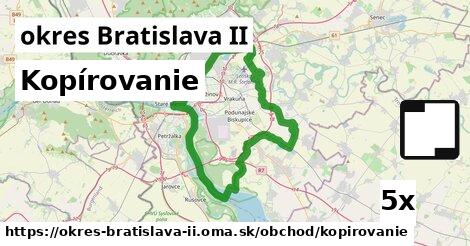 Kopírovanie, okres Bratislava II