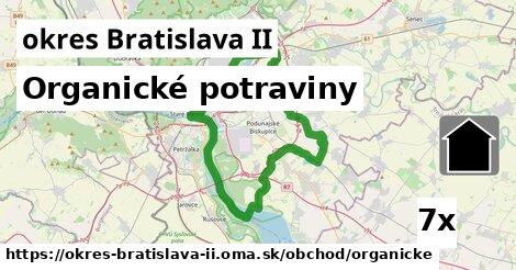 Organické potraviny, okres Bratislava II