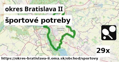 športové potreby, okres Bratislava II