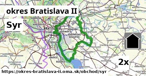 Syr, okres Bratislava II