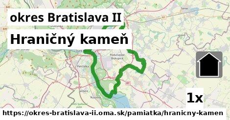 Hraničný kameň, okres Bratislava II